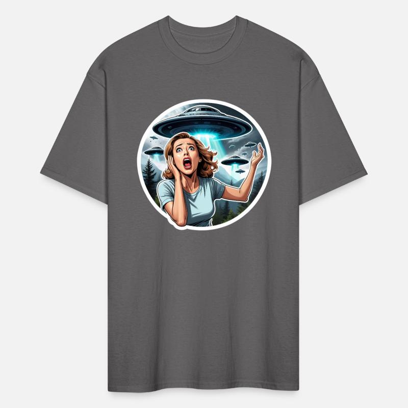 Alien UFO Invasion: Woman in panic