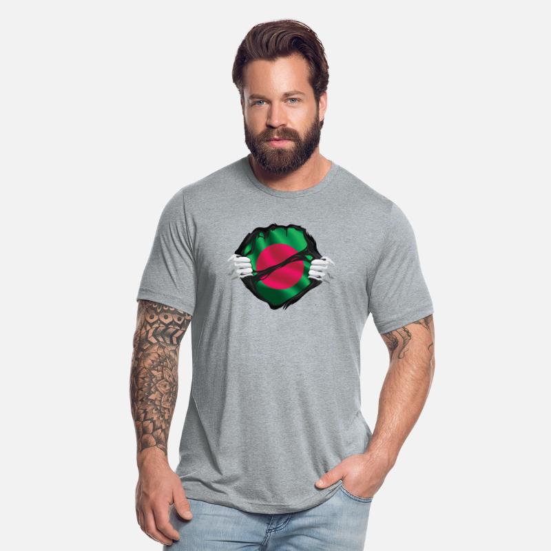 Bangladesh Hands Ripped Flag