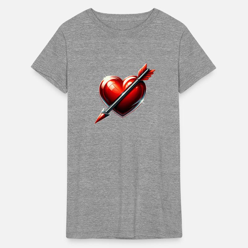 Stylized Bright Heart with Arrow