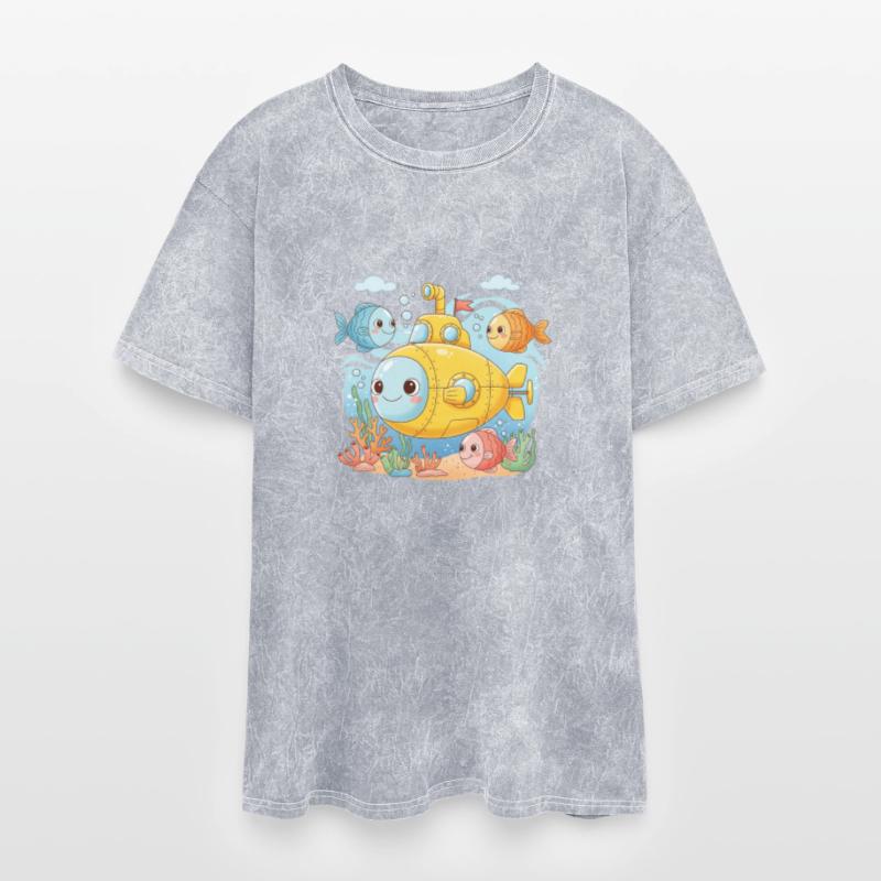 Submarine with Smiling Fish