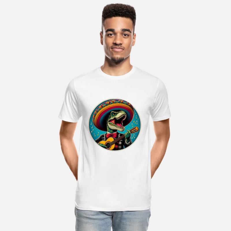 T-rex as Mariachi Singer playing Guitar