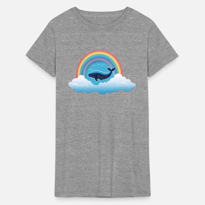 Whale Cloud with Rainbow Trail.