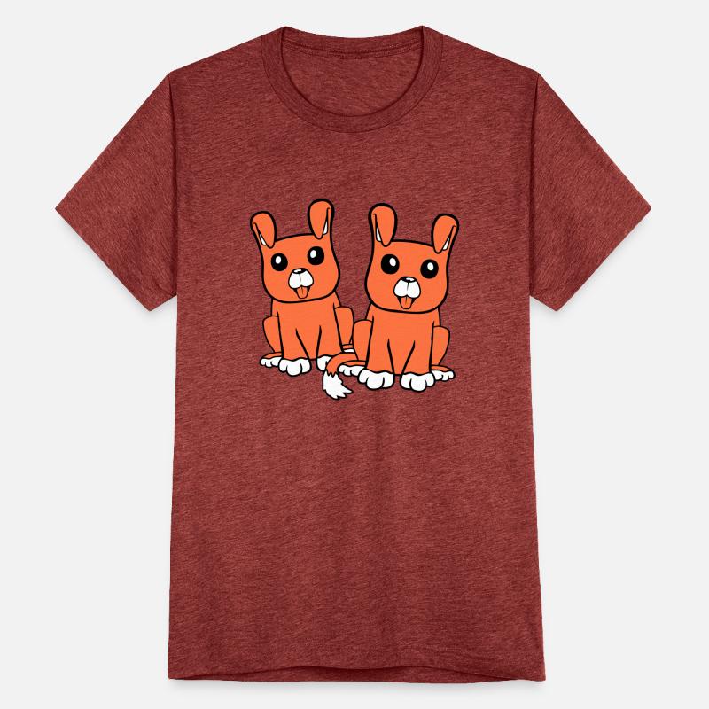 2 Dogs Team Sitting Two Friends Crew Happy Puppy