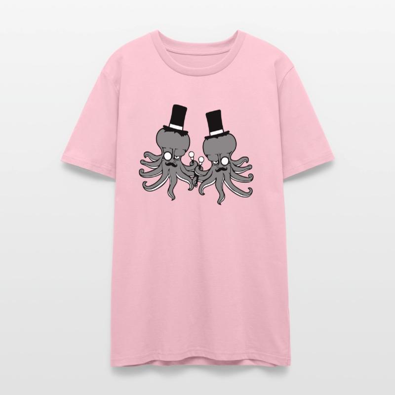 2 octopus sir hat monocle glasses two rich friends