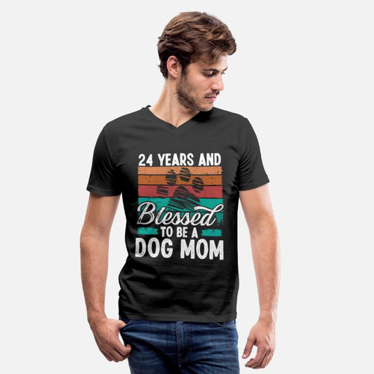 24 Year Old Dog Mom 24 Birthday Retro Dog Mother
