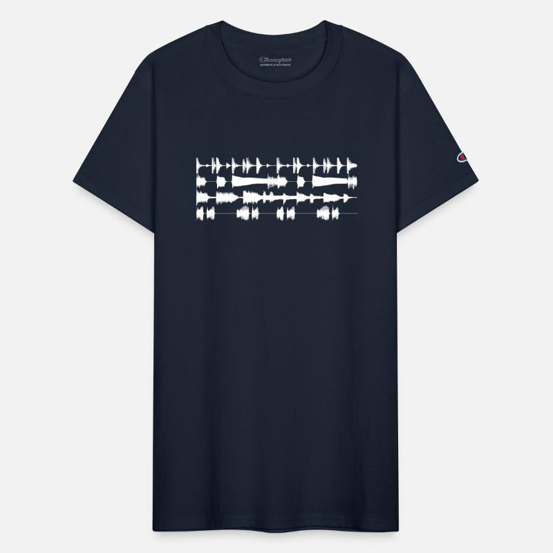 4 track waveforms - white small