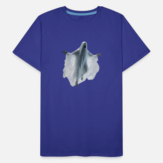 A close-up image of a ghost.