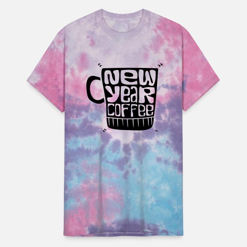 a cup with new year coffee typography