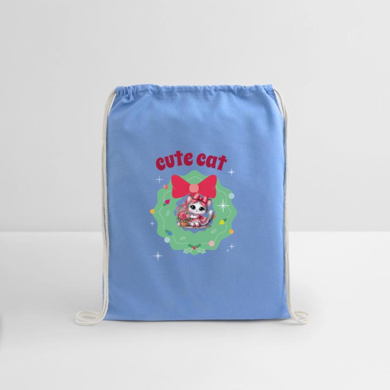 A Cute Cat in a Festive Frame