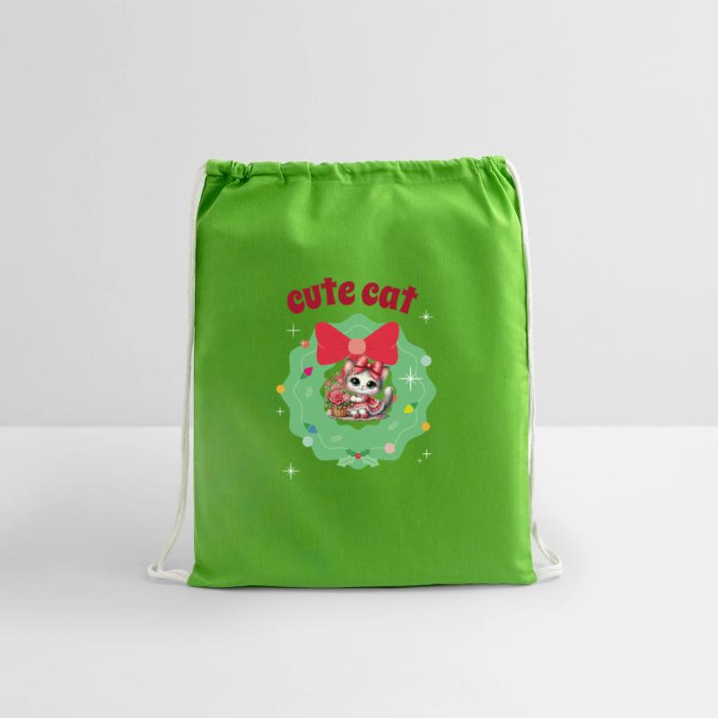 A Cute Cat in a Festive Frame