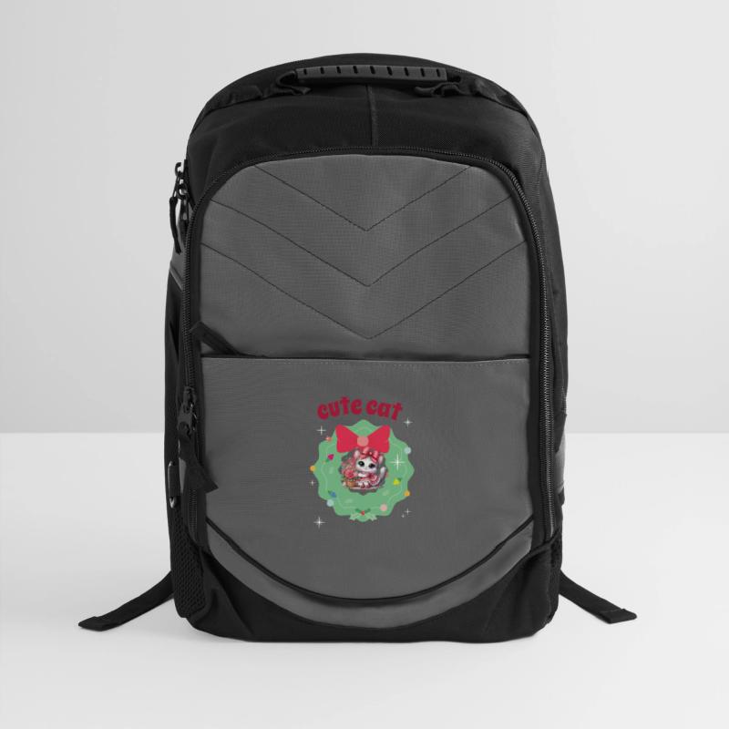 A Cute Cat in a Festive Frame