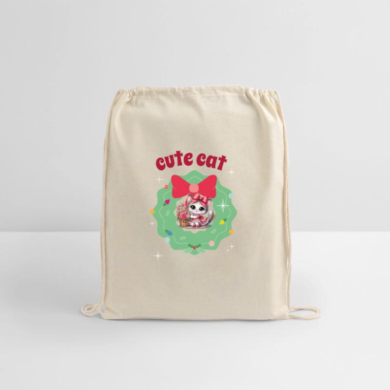 A Cute Cat in a Festive Frame