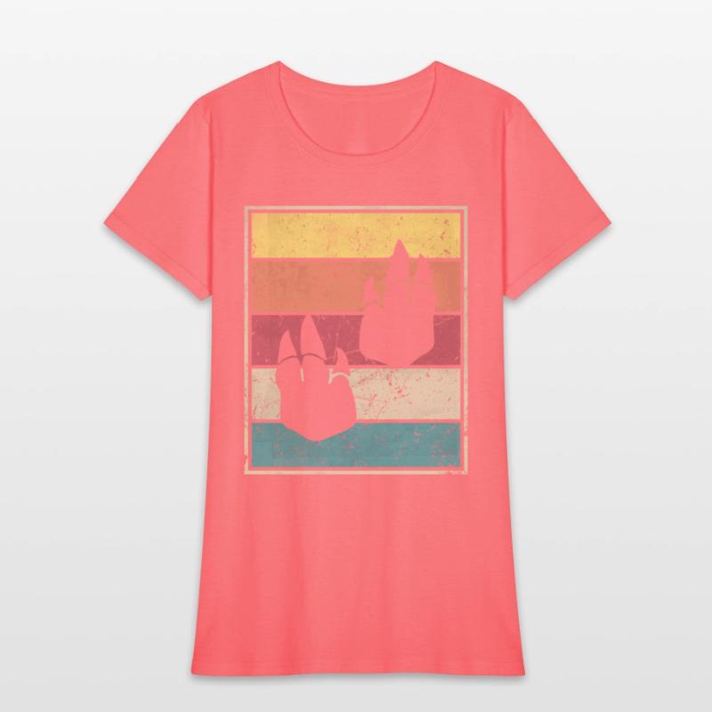 Abelisaurus Dinosaur Tracks Footprint Retro