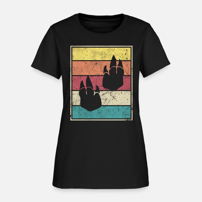 Abelisaurus Dinosaur Tracks Footprint Retro