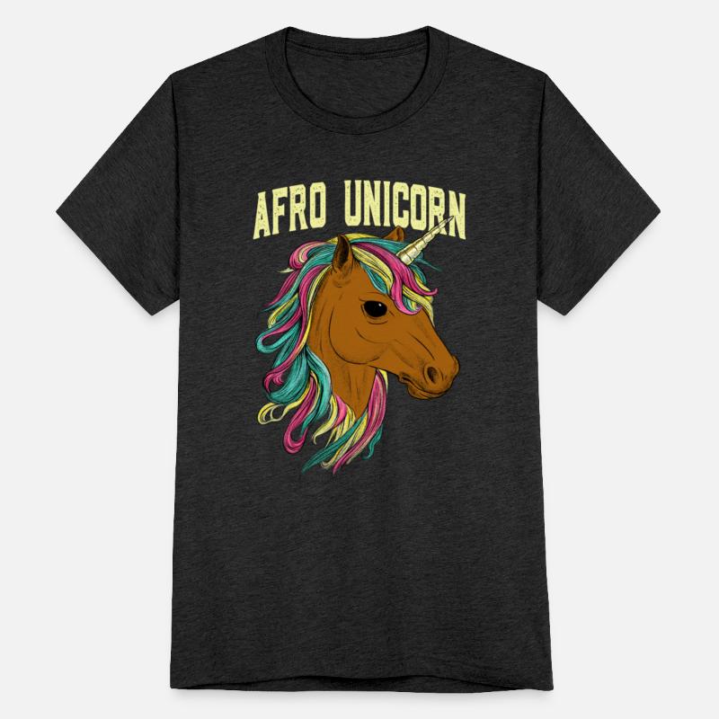 Afro Unicorn Black American Horse Horseback Riding