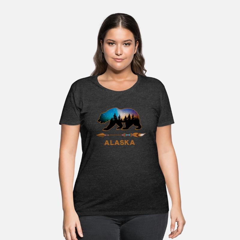 Alaska Usa Black Bear Wildlife Starry Night Sky