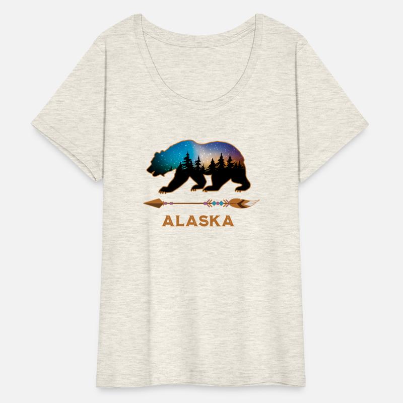 Alaska Usa Black Bear Wildlife Starry Night Sky