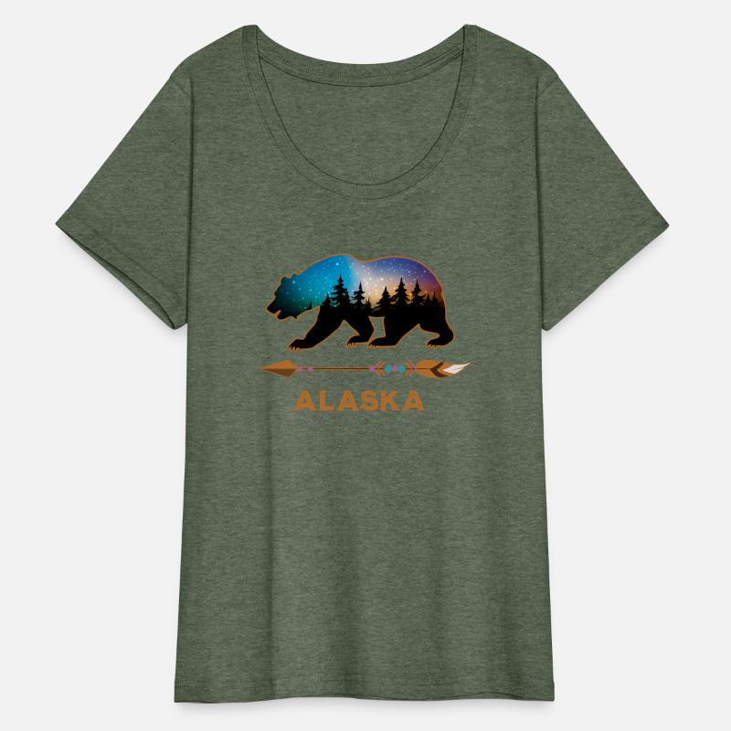 Alaska Usa Black Bear Wildlife Starry Night Sky