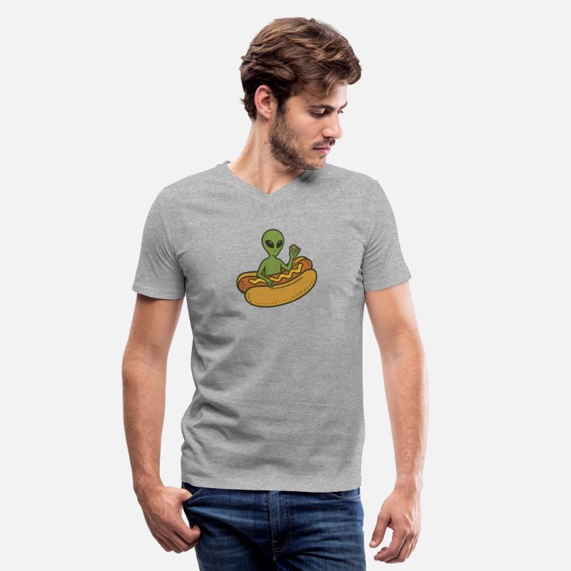 Alien Hot Dog Casual Illustration