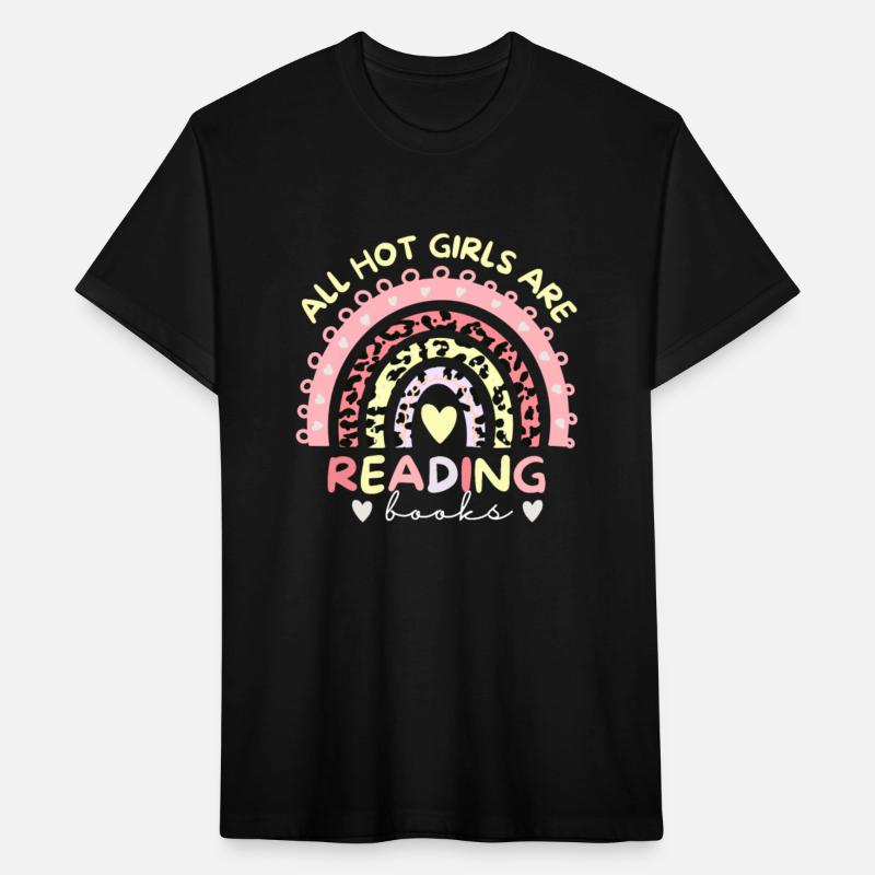 all hot girls are reading books retro