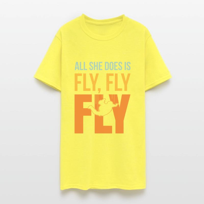 All She Does Is Fly Skydiver Girl Parachute Jump