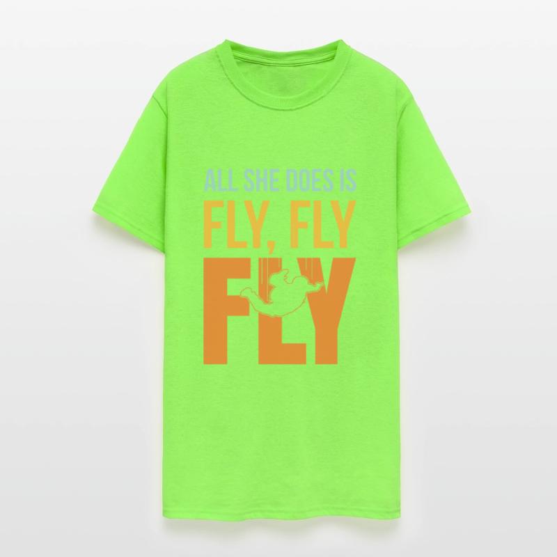 All She Does Is Fly Skydiver Girl Parachute Jump