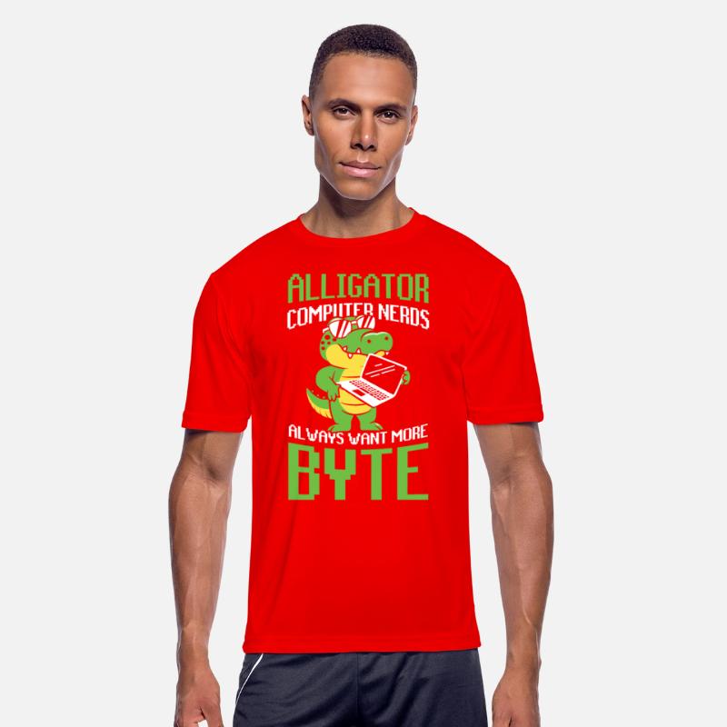 Alligator Computer Nerd Byte for a Crocodile Fan