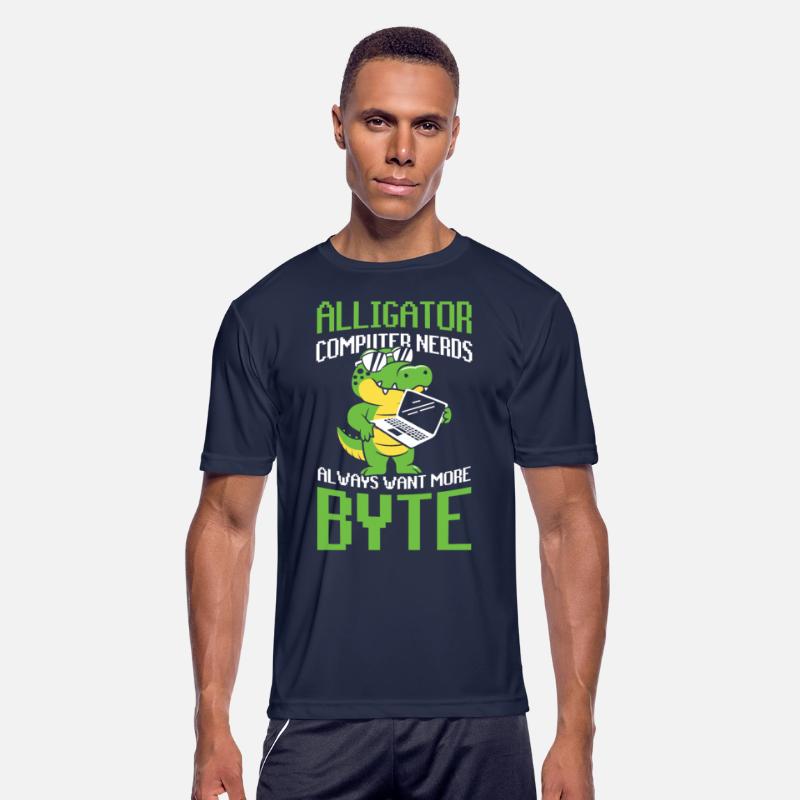 Alligator Computer Nerd Byte for a Crocodile Fan
