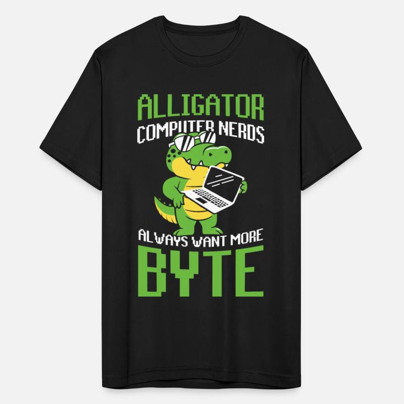 Alligator Computer Nerd Byte for a Crocodile Fan