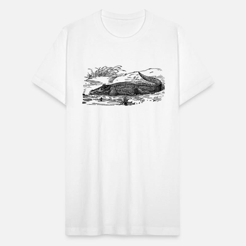 Alligator Crocodile On River Bank