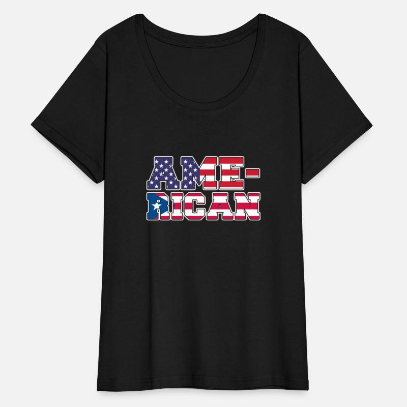 Ame-Rican USA Puerto Rico Flag