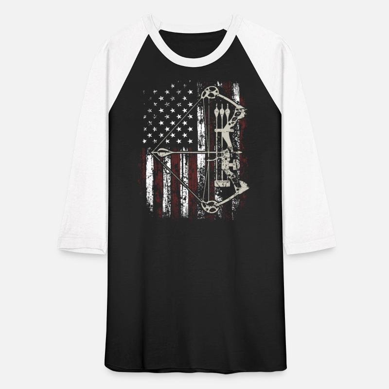 American Flag Bowhunting Bow Archery Deer Hunter