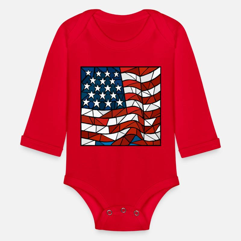 American Flag Cubism Style