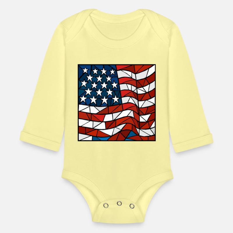 American Flag Cubism Style