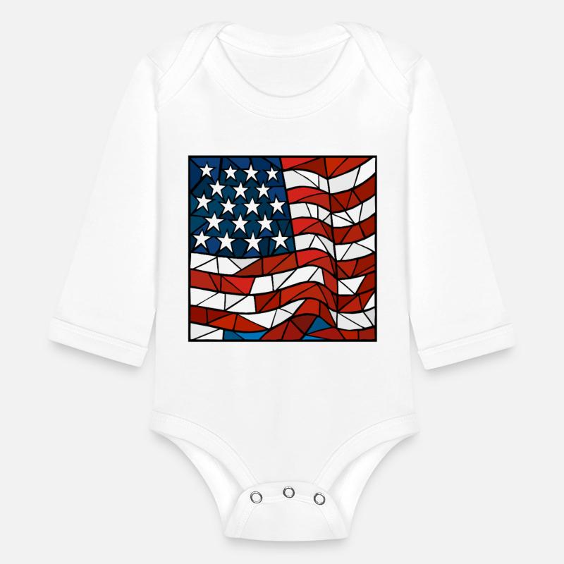 American Flag Cubism Style