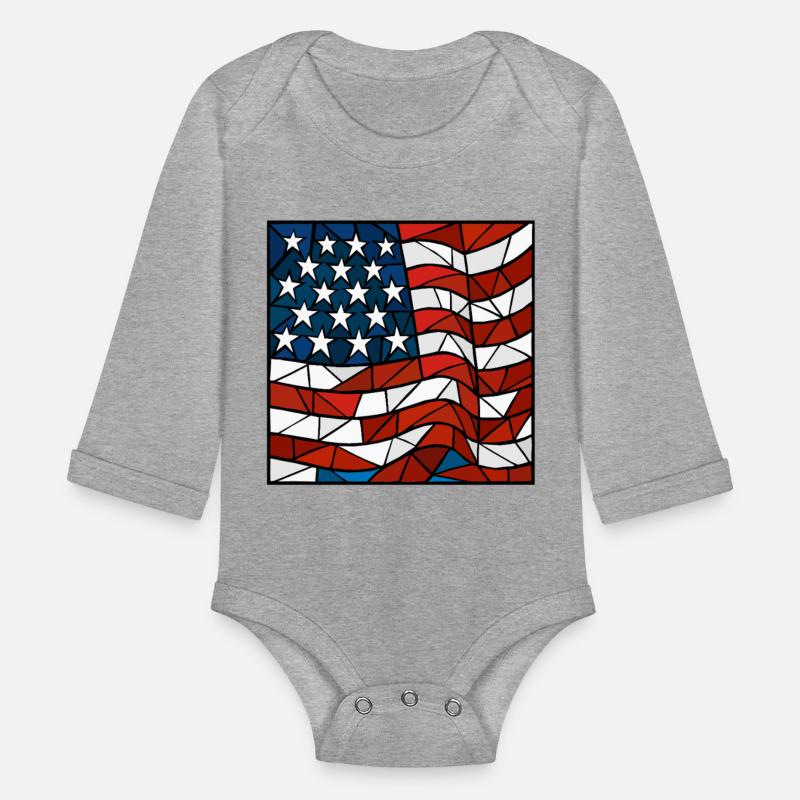 American Flag Cubism Style