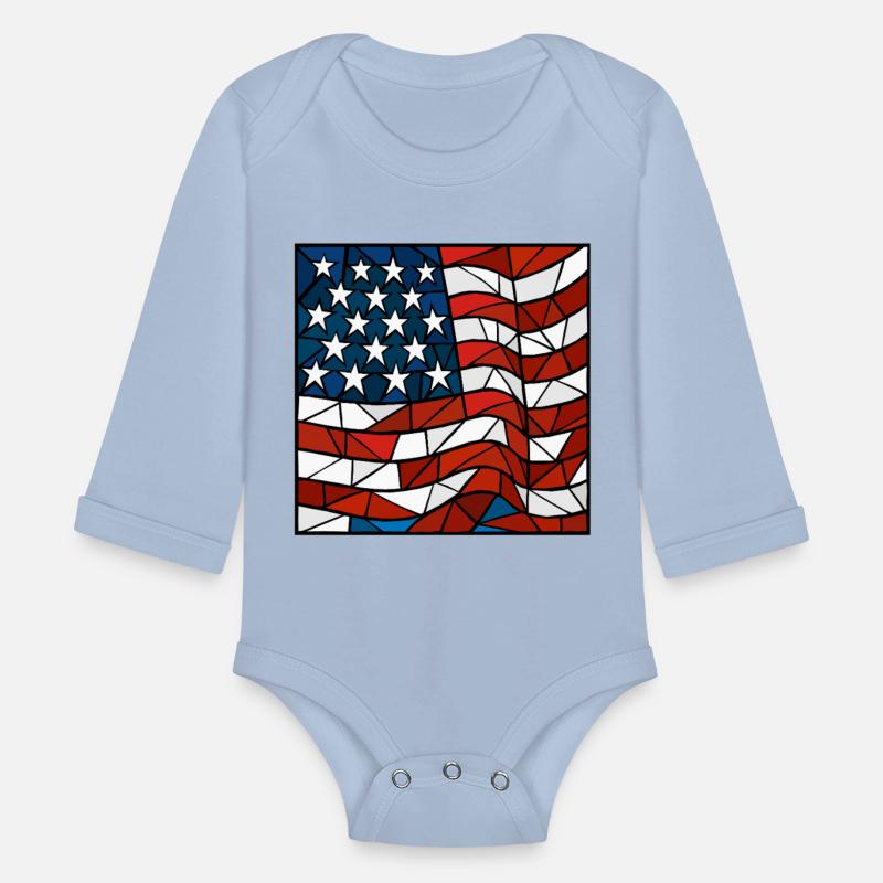 American Flag Cubism Style