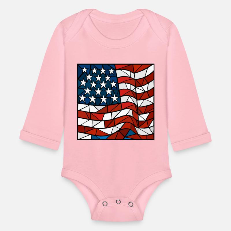 American Flag Cubism Style