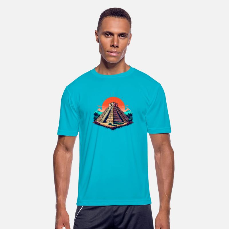 Ancient Majesty Maya Pyramid at Sunset