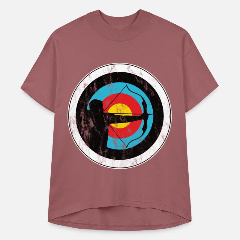 Archer and bowman with target archery