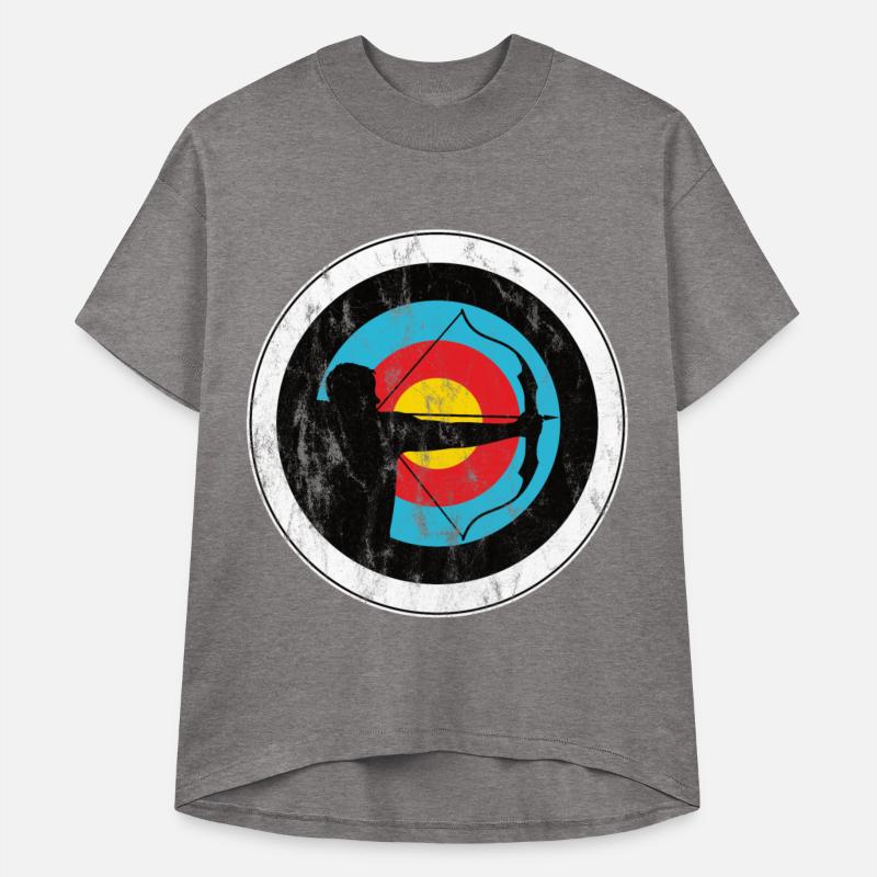 Archer and bowman with target archery