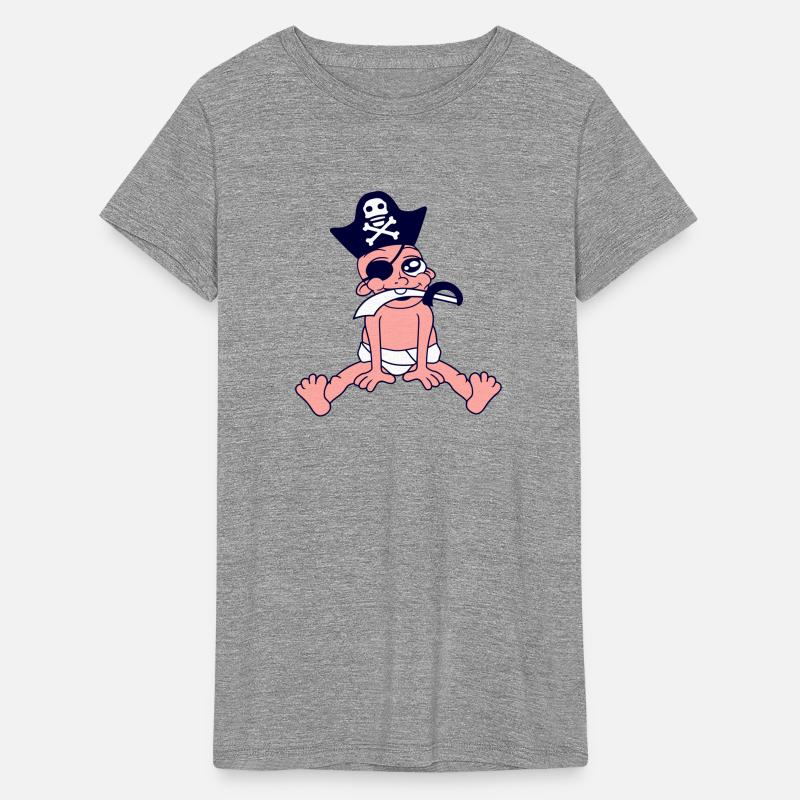 Baby Pirate Sits Cute Cap Sabre Fun Diaper Toddler