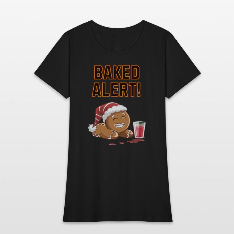 Baked Alert! - Funny Humorous Ginger Bread Man