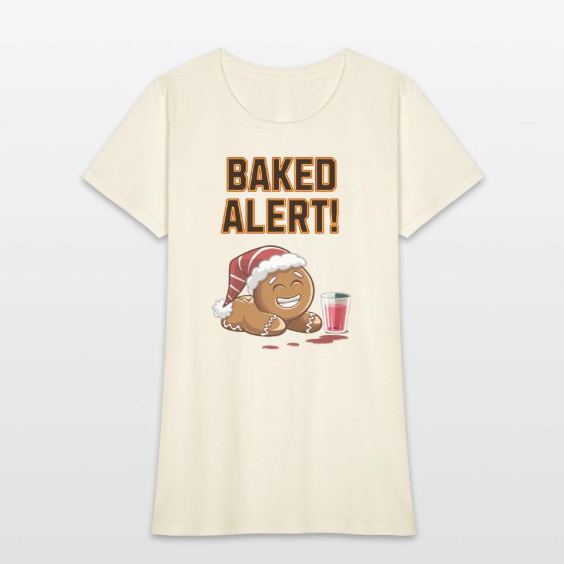 Baked Alert! - Funny Humorous Ginger Bread Man