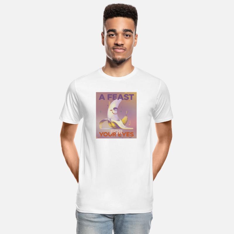 Banana T-shirt "A Feast For Your Eyes" Funny Quote