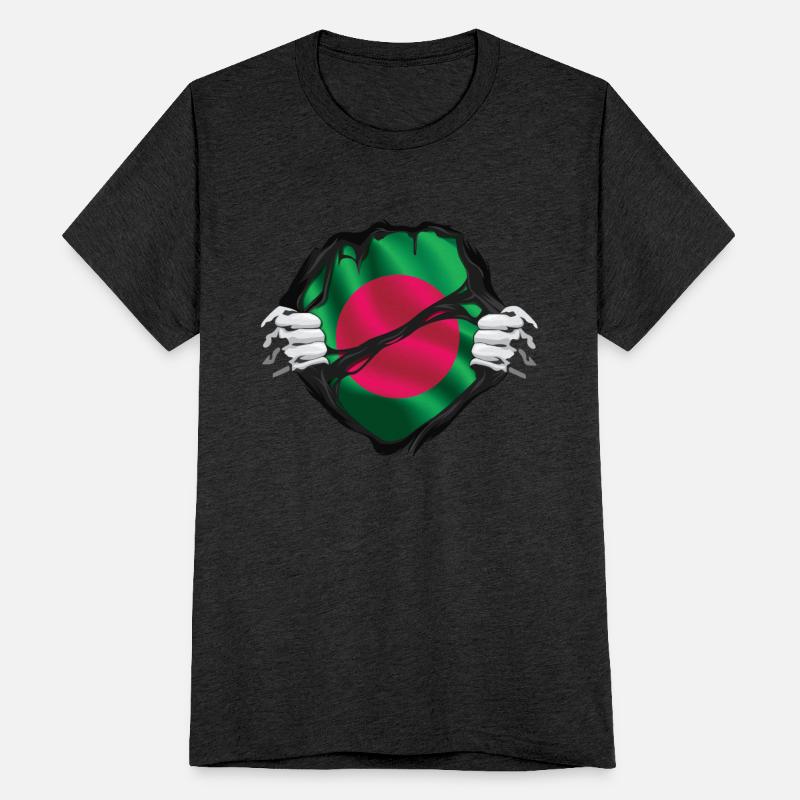 Bangladesh Hands Ripped Flag