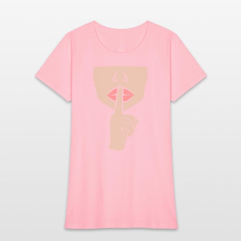 Be quiet gesture woman