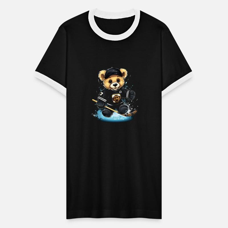 Bear Ice Hockey Player Hockey Stick Sports