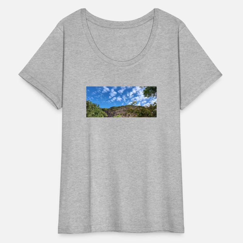 beautiful mountain view blue sky cloud