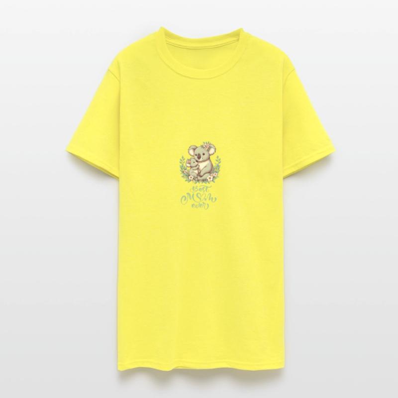 Best Mom Ever Koala Embrace Floral Wreath